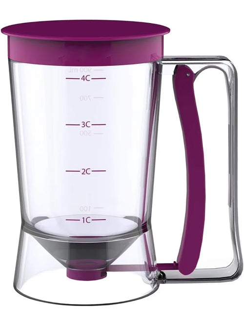900ml Batter Dispenser 🧁 – Precision Squeeze Handle for Cakes, Pancakes & Baked Goods